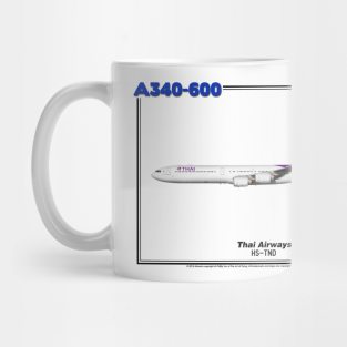 Airbus A340-600 - Thai Airways (Art Print) Mug